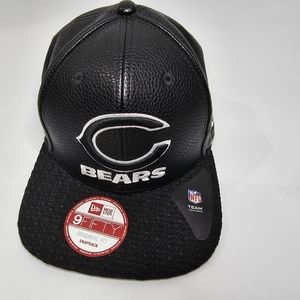 New Era Chicago Bears 9Fifty Cap Hat Adult Adjustable Snapback  Black N White